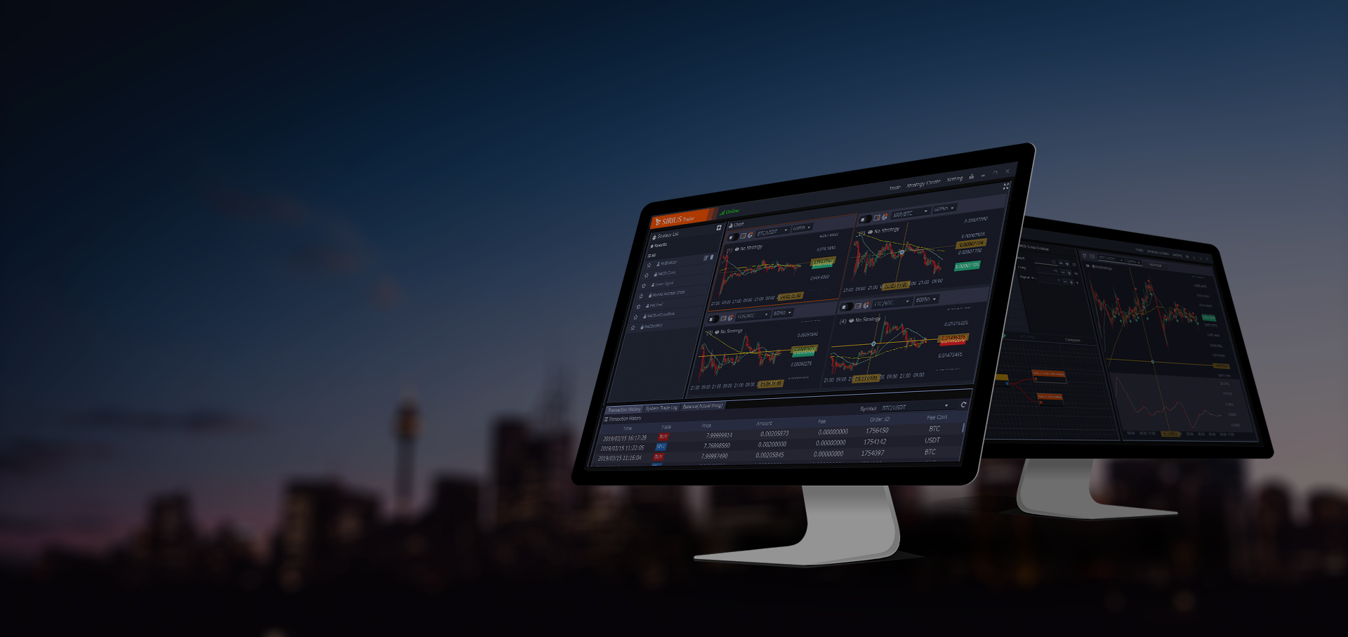 Trade like a professional with SIRIUS Trader and have fun!